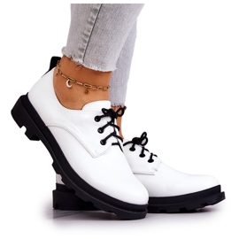 S.Barski Richelieus classiques pour femmes Oxford White Colton blanc