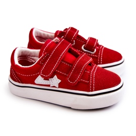 Baskets Classiques Enfant Rouge Phiris Velcro Baskets Classiques Enfant Rouge Phiris Velcro