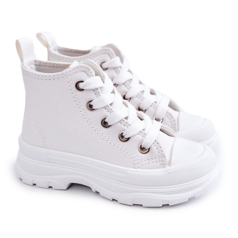FR1 Baskets Montantes Enfant Blanc Freeze blanche