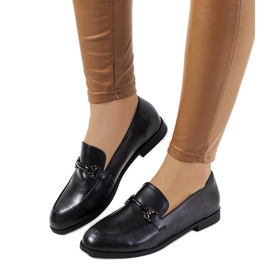Mocassins Genovese femme noir