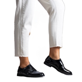 Chaussures Davide laquées noires le noir