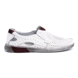 Olivier Chaussures homme en cuir 937MP blanc