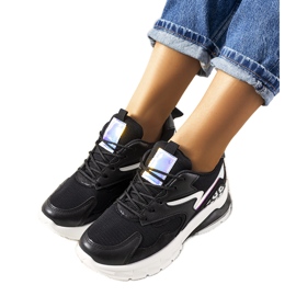 Baskets holographiques noires George