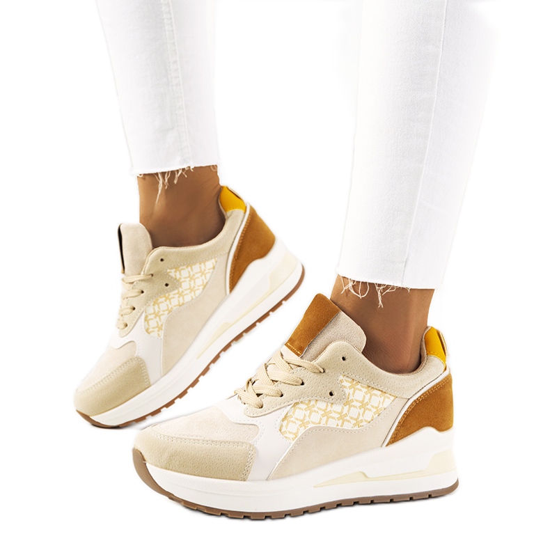 Baskets femme Eryn beiges