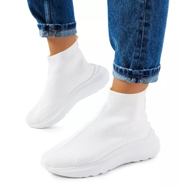 Les baskets montantes blanches de Jennifer Les baskets montantes blanches de Jennifer