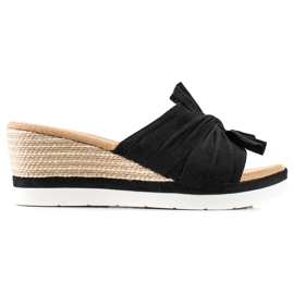 W. Potocki Sandales compensées Potocki noir