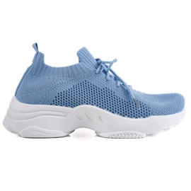 Renda Baskets à lacets bleues