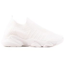 Sweet Shoes Baskets de sport à enfiler blanc