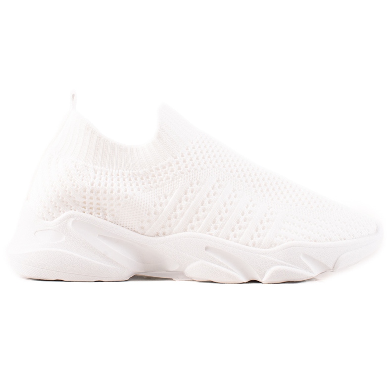 Sweet Shoes Baskets de sport à enfiler blanche