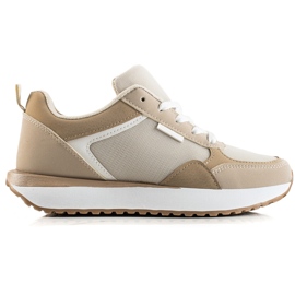 Sweet Shoes Baskets avec maille beige brun Sweet Shoes Baskets avec maille beige brun