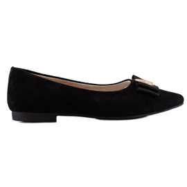 Filippo Escarpins en cuir noir le noir