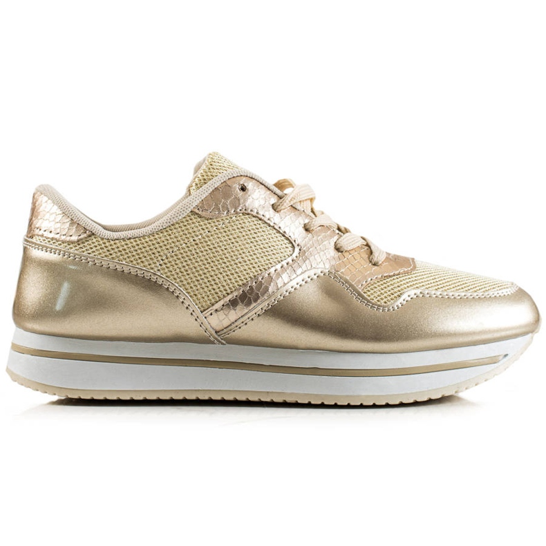 TRENDI Baskets dorées d'or