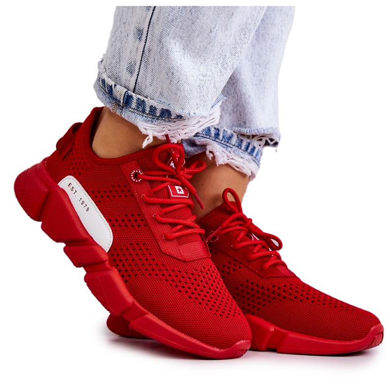 Chaussures de sport femme Memory Foam Big Star JJ274270 Rouge