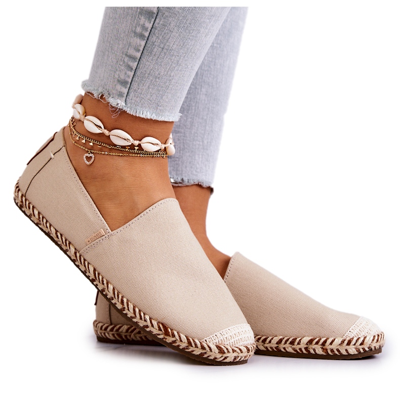Espadrilles à enfiler Big Star JJ274899 Beige Espadrilles à enfiler Big Star JJ274899 Beige