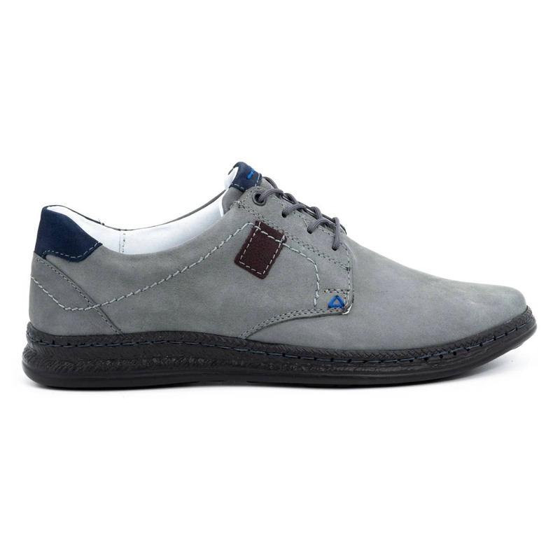 Olivier Chaussures décontractées en cuir pour hommes 930MA gris Olivier Chaussures décontractées en cuir pour hommes 930MA gris