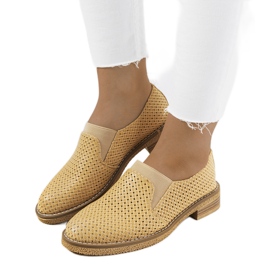 Chaussures Nilde beiges ajourées