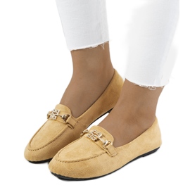 Mocassins beiges à boucle Cardoso