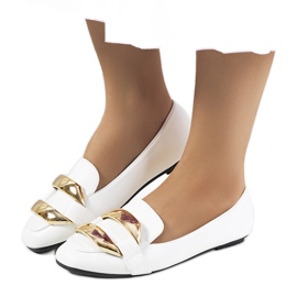 Mocassins femme Renwick blancs blanche