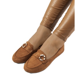 Mocassins marron pour femme de Leila brun