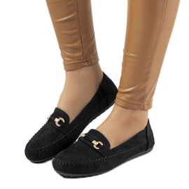 Mocassins noirs pour femmes d'Imogen