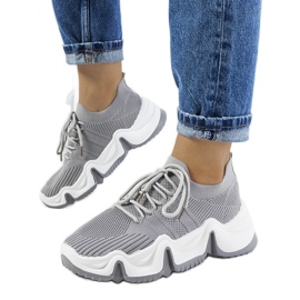 Baskets de sport grises Thornber Baskets de sport grises Thornber