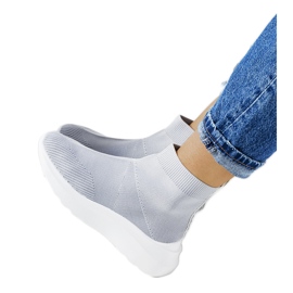 Baskets montantes grises Jennifer