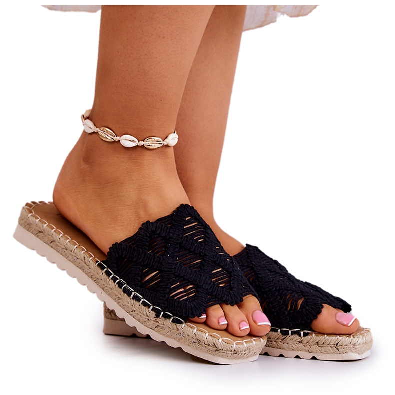 Pantoufles Polly noires pour femmes légères le noir Pantoufles Polly noires pour femmes légères le noir