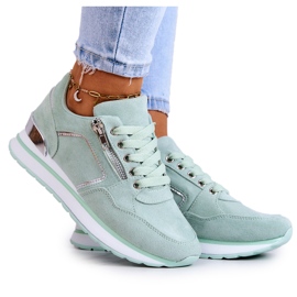 FB2 Chaussures de sport en daim sur une plate-forme Riverside vert clair