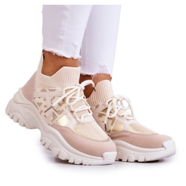 Sneakers Sport Shoes Beige-Or Phinell