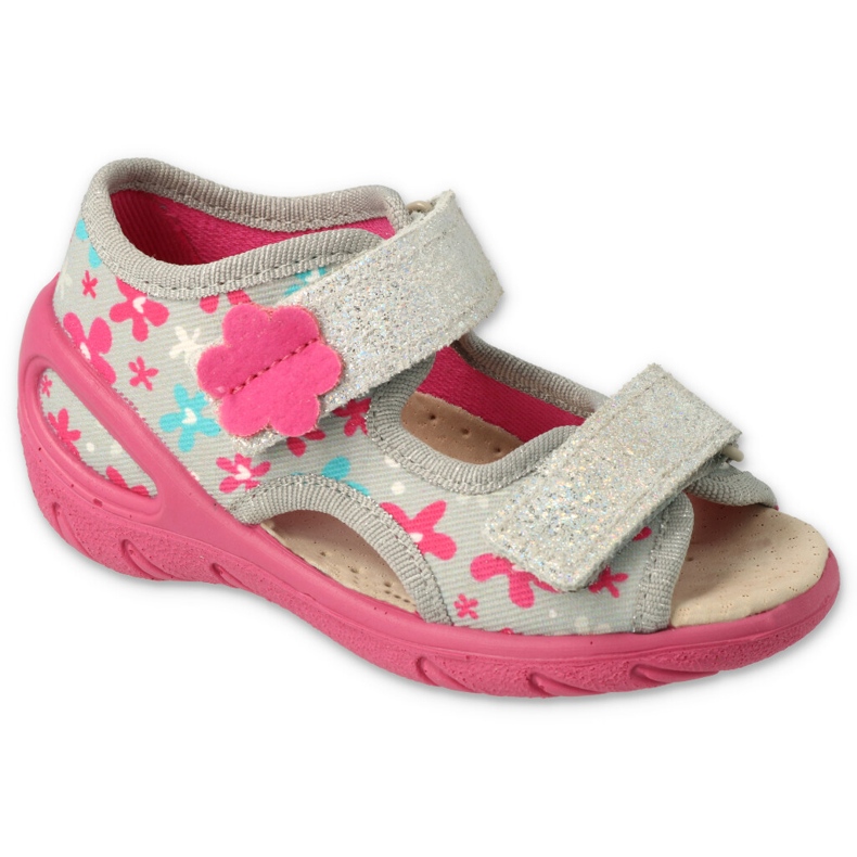 Befado chaussures pour enfants pu 065P175 rose gris Befado chaussures pour enfants pu 065P175 rose gris