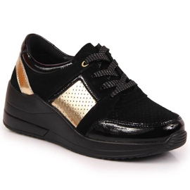 Baskets compensées S. Barski W OLI162A noir le noir