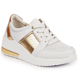 Baskets compensées S. Barski W OLI162B blanc blanche