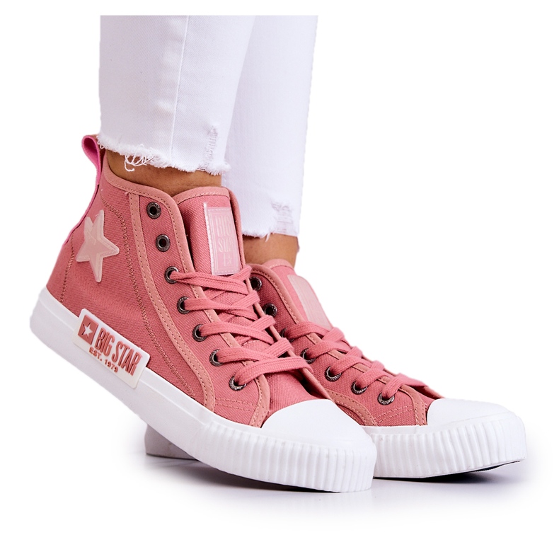 Baskets Montantes Classiques Big Star JJ274382 Rose