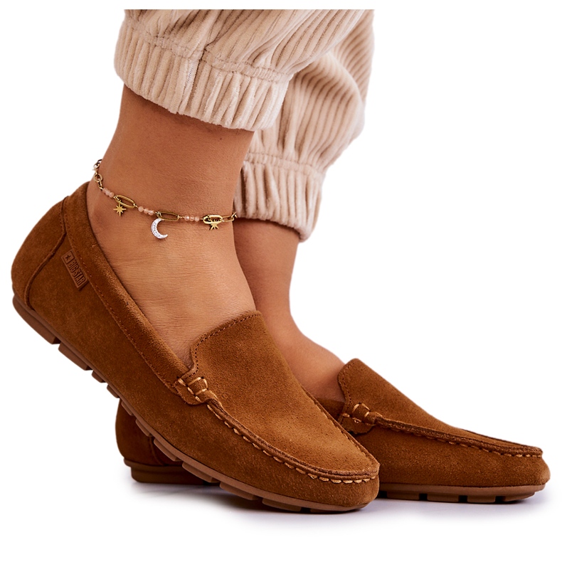 Mocassin Femme Daim Big Star JJ274660 Camel brun