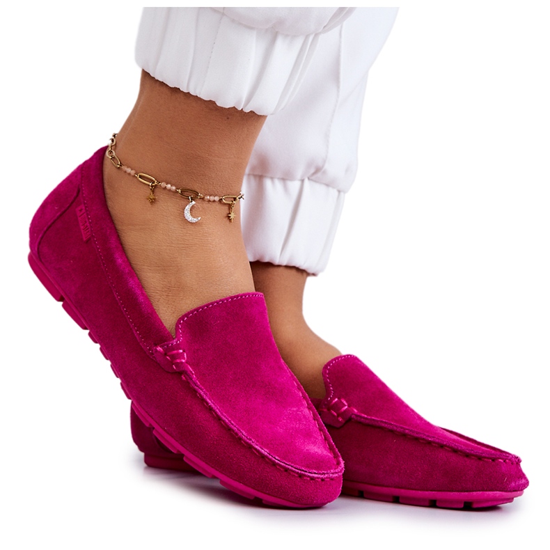 Mocassins Femme Daim Big Star JJ274656 Fuchsia rose