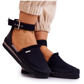 Espadrilles Femme Avec Boucle Big Star JJ274888 Noir