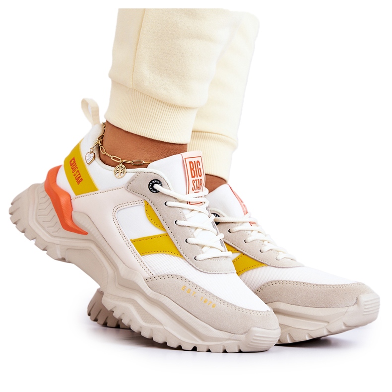 Chaussures de sport femme Big Star JJ274A411 Blanc et Beige