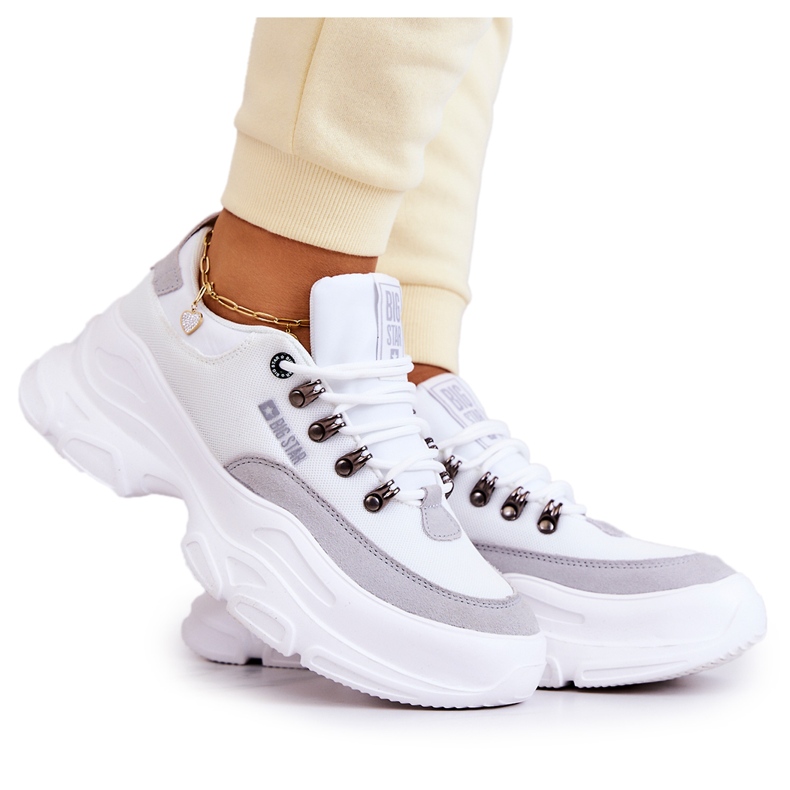 Chaussures de sport femme Sneakers Big Star JJ274A220 Blanc blanche