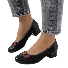 Escarpins Seema noirs ajourés