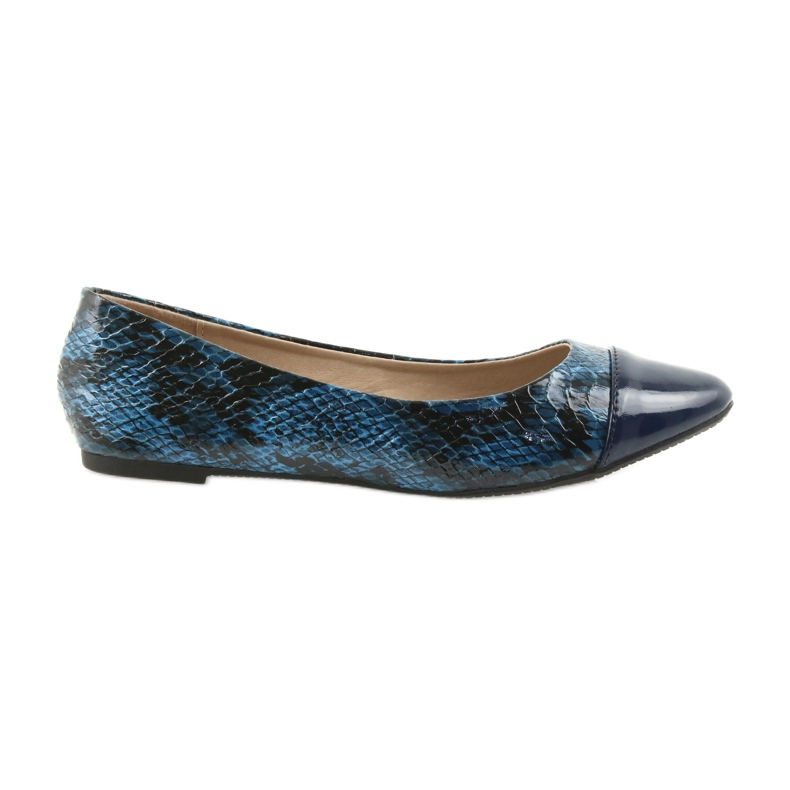 Via-Nova Ballerines chaussures femme Via Nova 07-041 bleu marine le noir