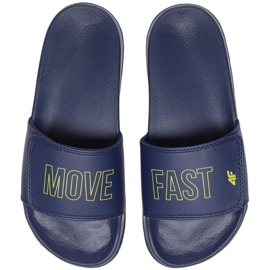 4F Jr HJL22 JKLM002 31S pantoufles bleu