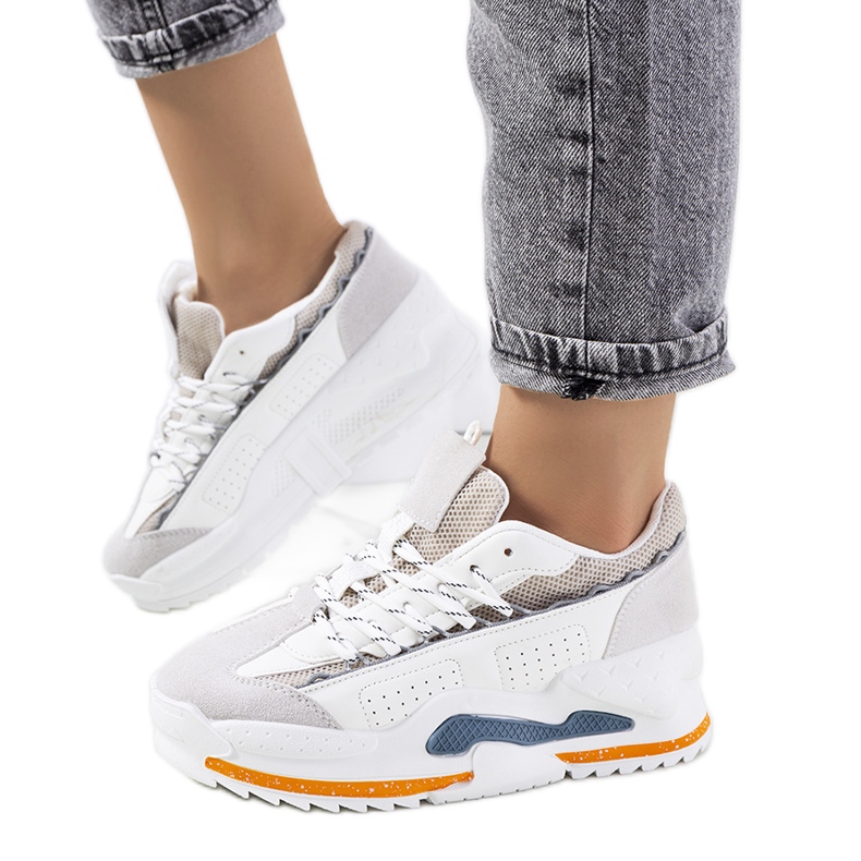 Baskets blanches femme Savanne