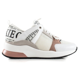 Baskets mode VINCEZA blanc