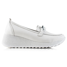 Filippo Richelieus En Cuir Sur La Plateforme blanc