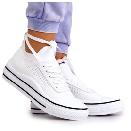 S.Barski Baskets Femme Blanc Soren