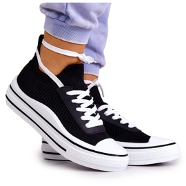 S.Barski Baskets noires Soren Socks femme