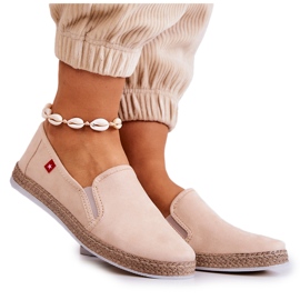 Espadrilles Femme Slip-On Big Star JJ276001 Beige Espadrilles Femme Slip-On Big Star JJ276001 Beige