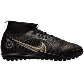 Chaussures de football Nike Mercurial Superfly 8 Academy Tf Jr DJ2864 054 noir noir