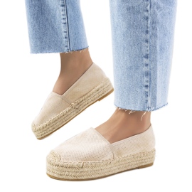 Espadrilles ajourées Capelle beiges
