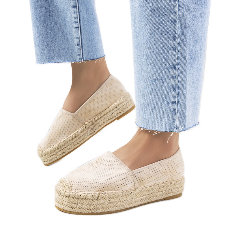Espadrilles ajourées Capelle beiges